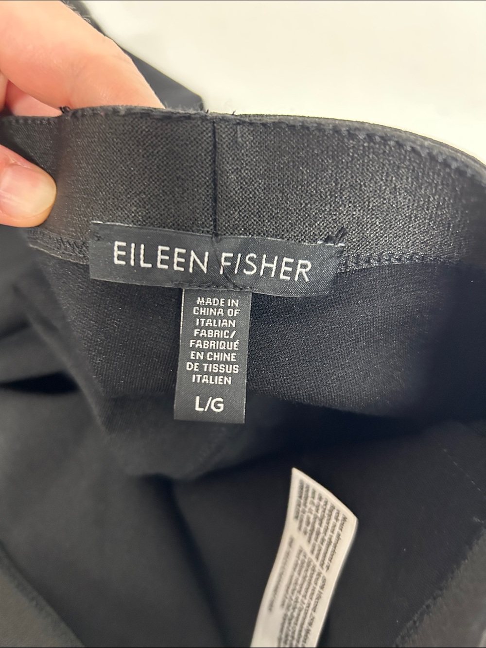 EILEEN FISHER Black pants size large - Picture 2 of 6